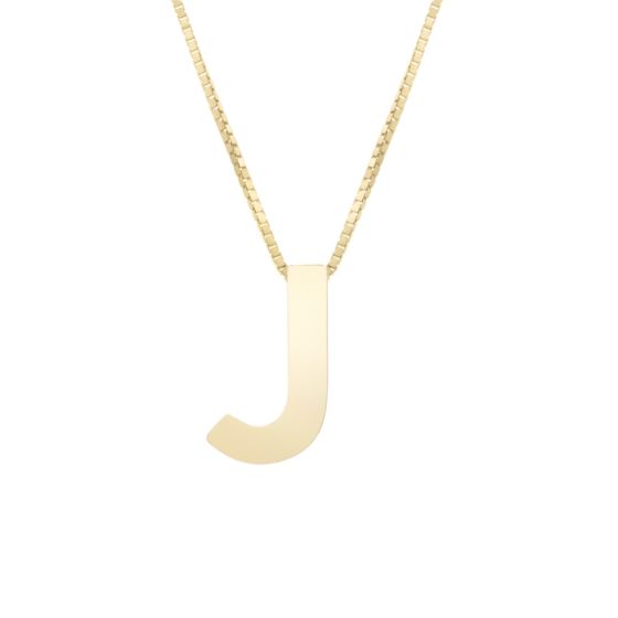 Block Letter Initial Necklace
