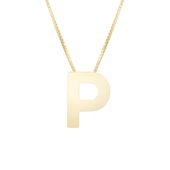 Block Letter Initial Necklace