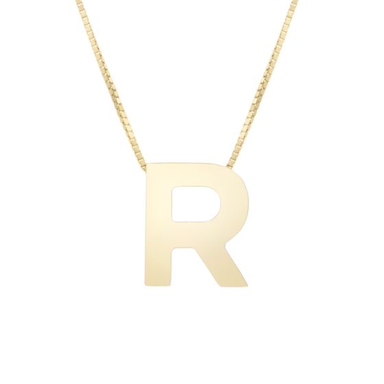 Block Letter Initial Necklace
