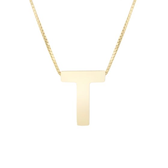 Block Letter Initial Necklace