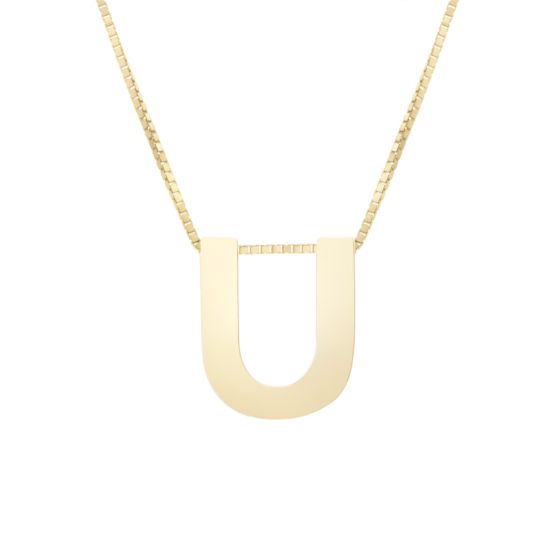 Block Letter Initial Necklace