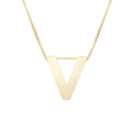 Block Letter Initial Necklace