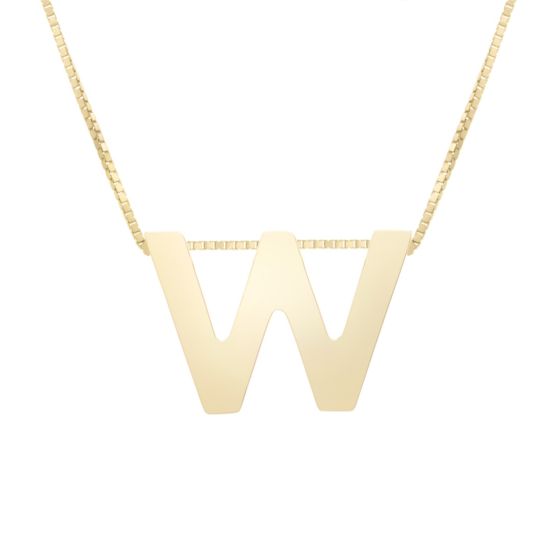 Block Letter Initial Necklace
