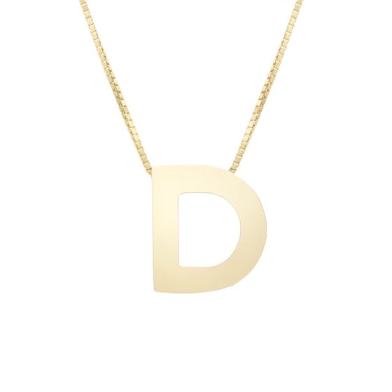 Block Letter Initial Necklace