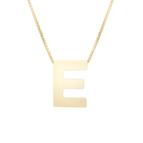 Block Letter Initial Necklace