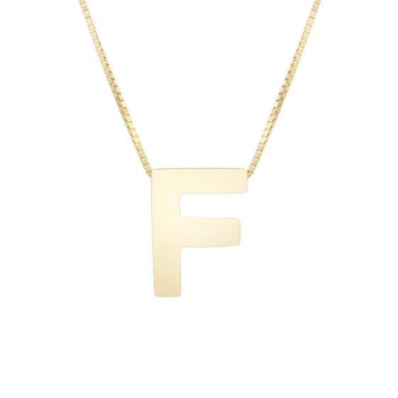 Block Letter Initial Necklace