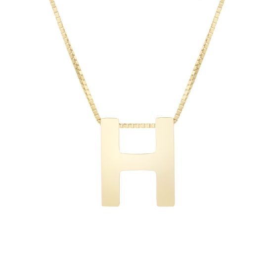 Block Letter Initial Necklace
