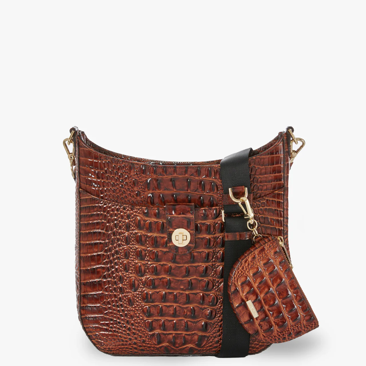 Brahmin Melbourne Collection Leia Crossbody, Pecan