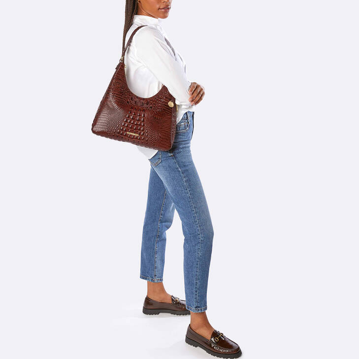 Brahmin Melbourne Collection Tabitha Shoulder Bag, Pecan
