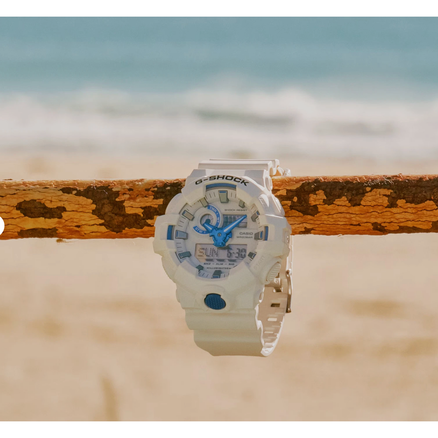 G-Shock - Analog-Digital White and Blue