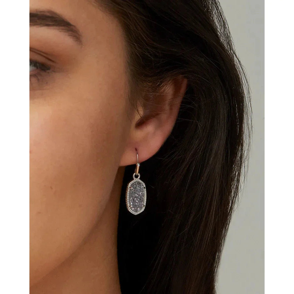 Kendra Scott Lee Silver Drop Earrings, Mother of Pearl