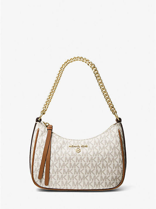 Michael Kors Jet Set Charm Small Pochette, Signature Vanilla