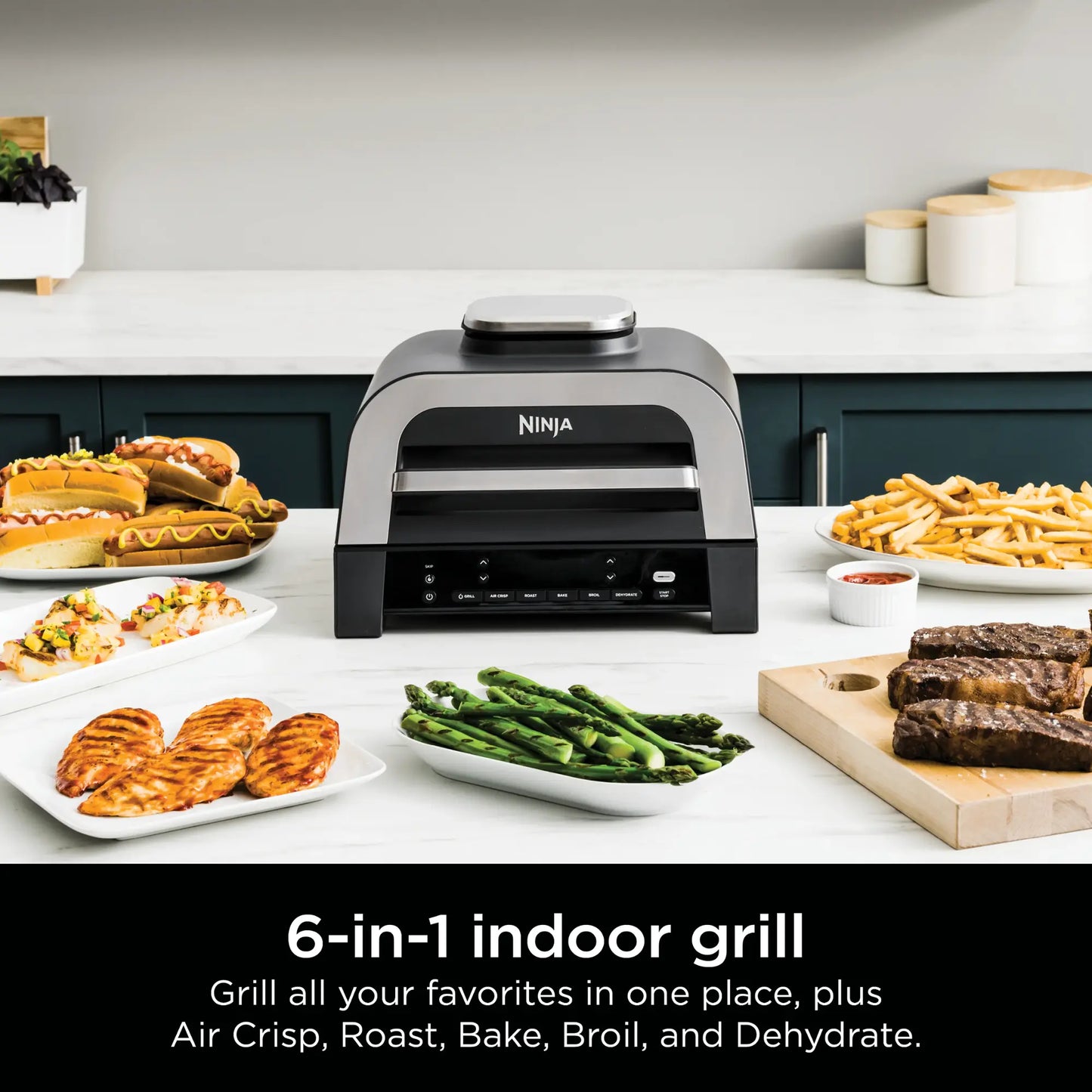 Ninja Foodie Smart XL 6-in-1 Countertop Indoor Grill