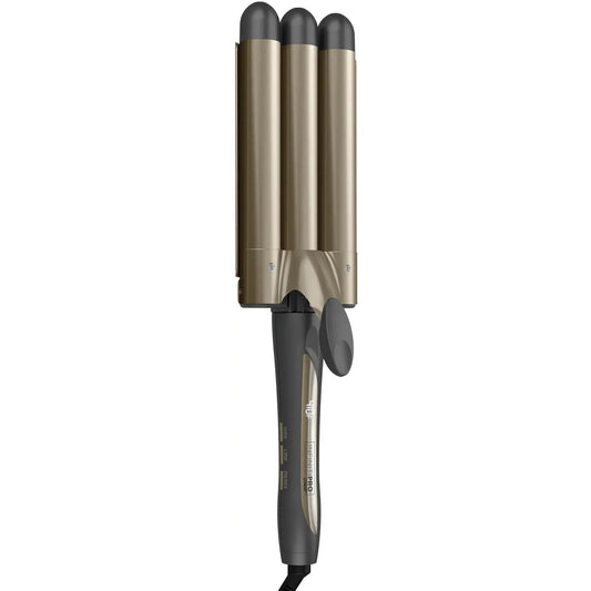 Conair InfinitiPRO Tourmaline Ceramic Triple Barrel Weaver, Gray