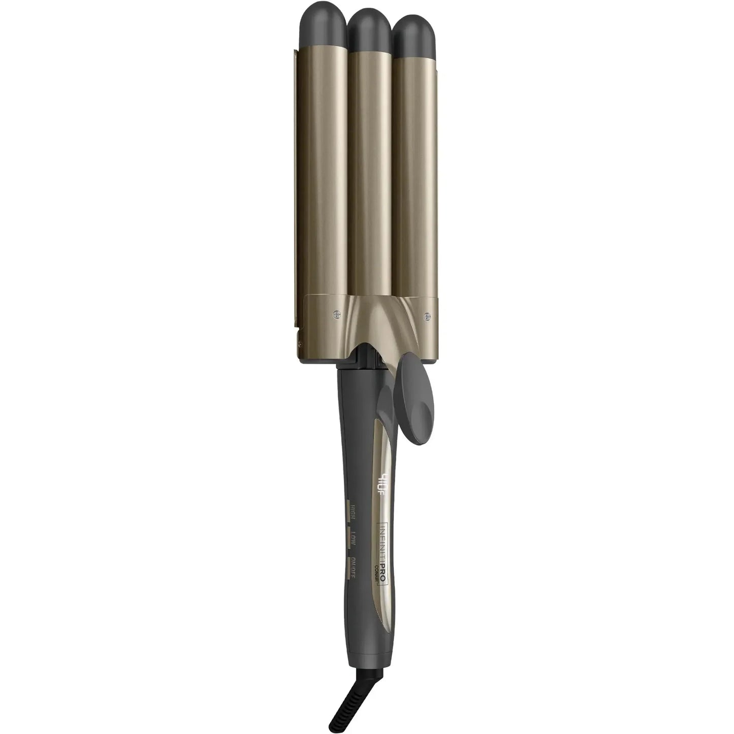 Conair InfinitiPRO Tourmaline Ceramic Triple Barrel Weaver, Gray