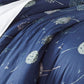 Dreamy Dandelion Duvet Cover Set, Navy Blue