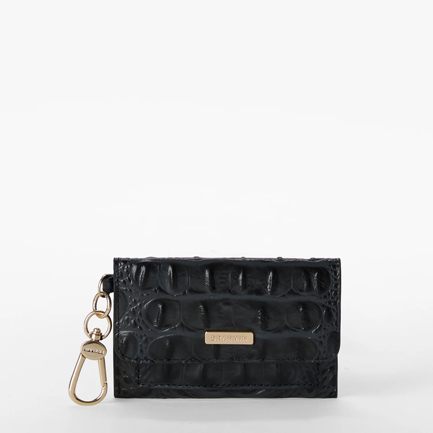 Brahmin Alden Road Collection Ricki Clip on Wallet, Black