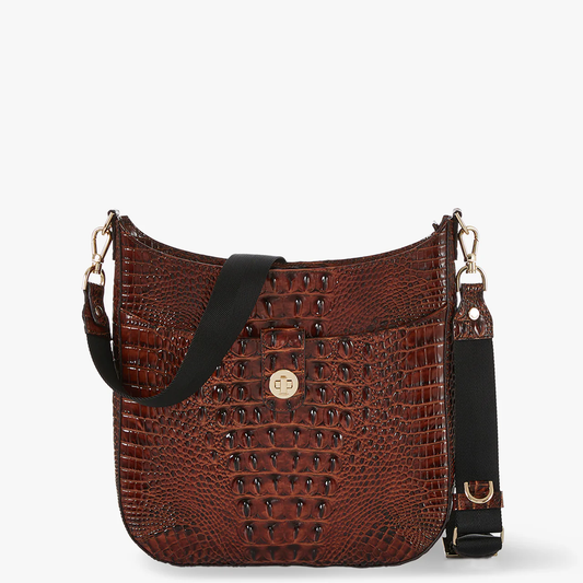 Brahmin Melbourne Collection Leia Crossbody, Pecan