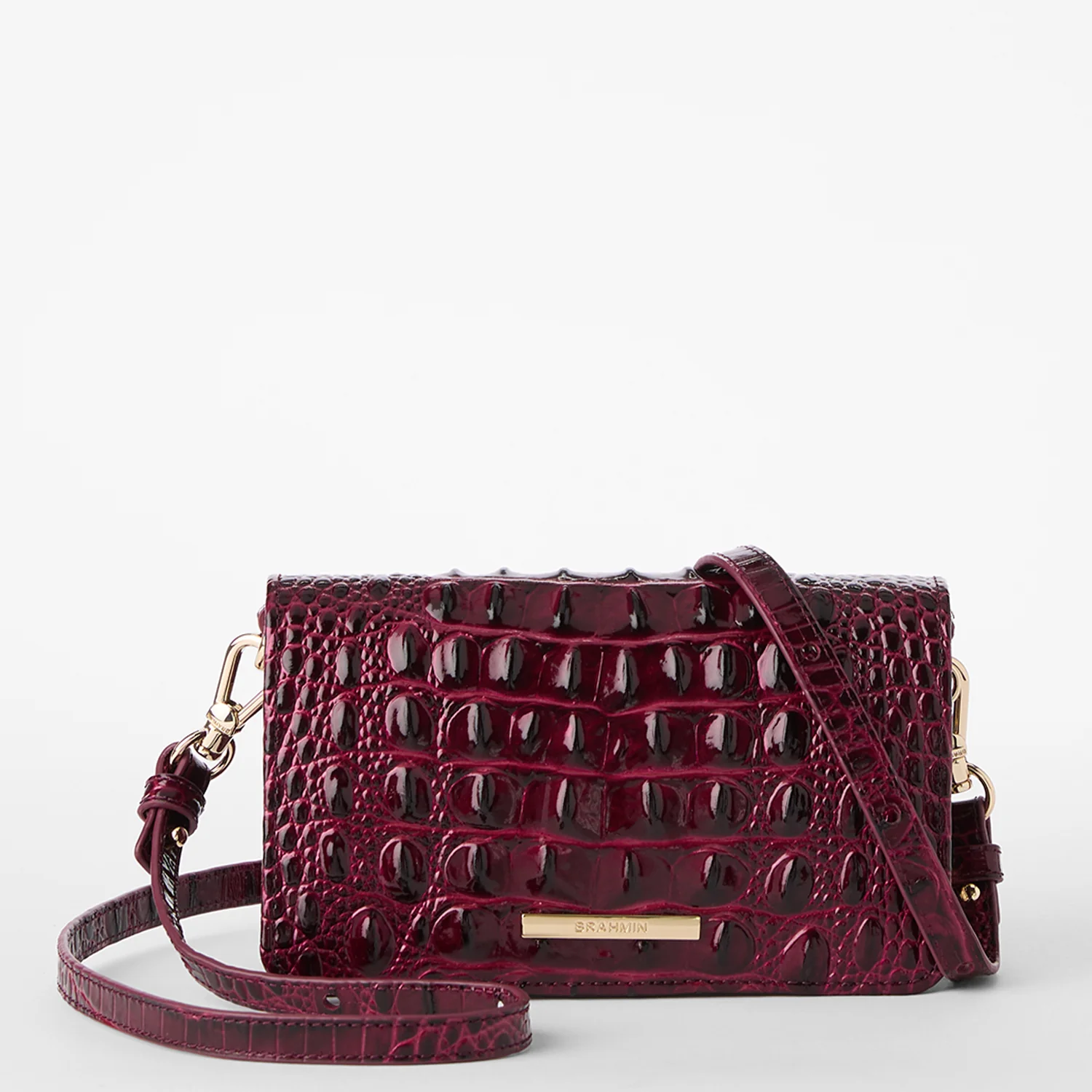 Brahmin Melbourne Collection Minuette Crossbody, Cherry Lacquer