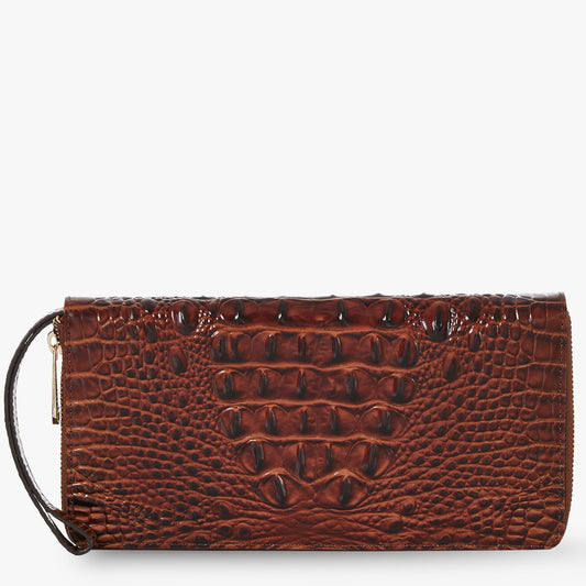 Brahmin Melbourne Collection Skyler Clutch Wallet, Pecan