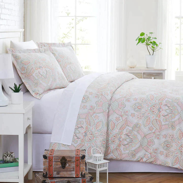 Enchantment Comforter Set, Coral