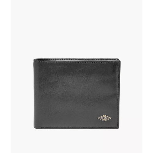 Fossil Ryan RFID Bifold Leather Wallet, Black