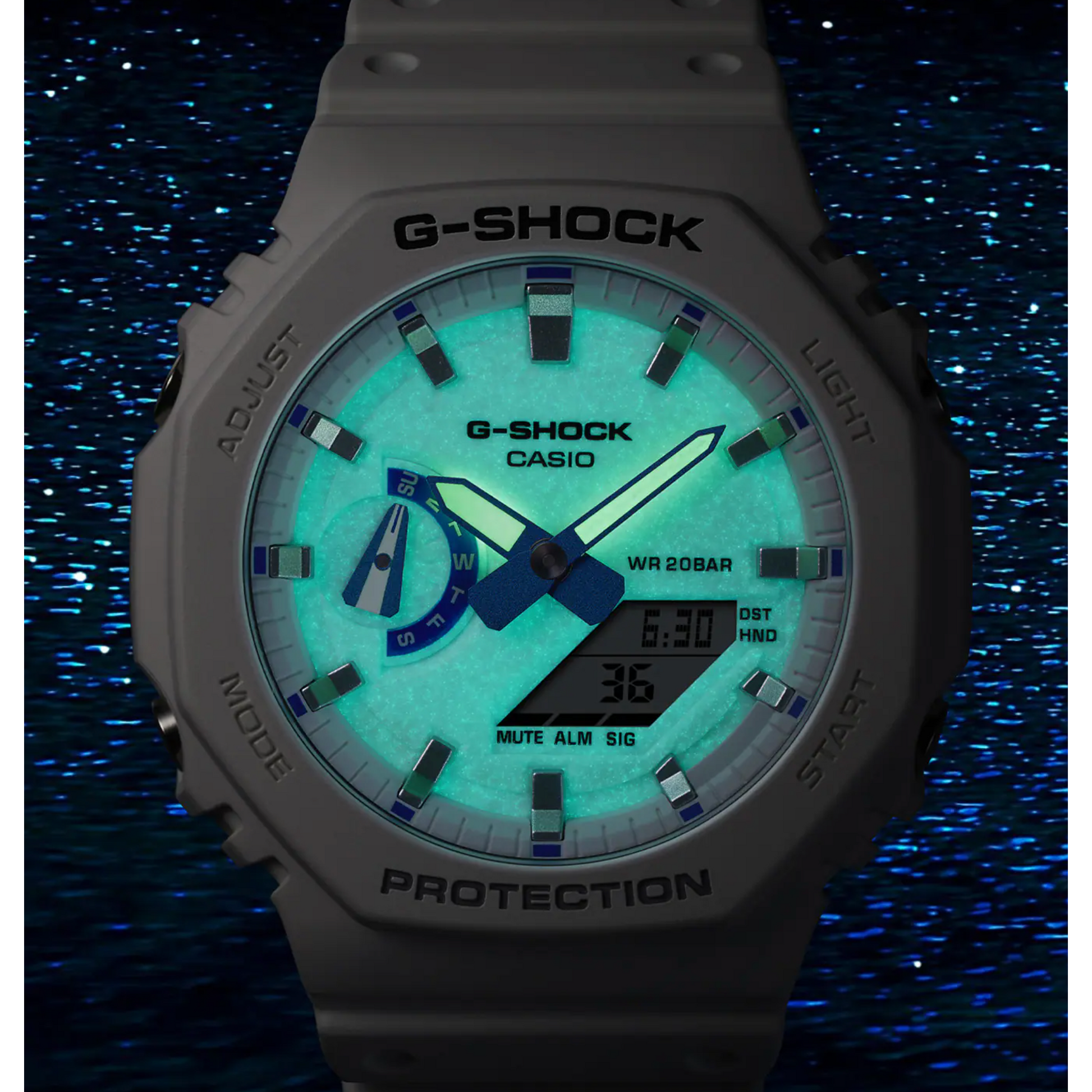 G-Shock - Ana-Digi 2100, White