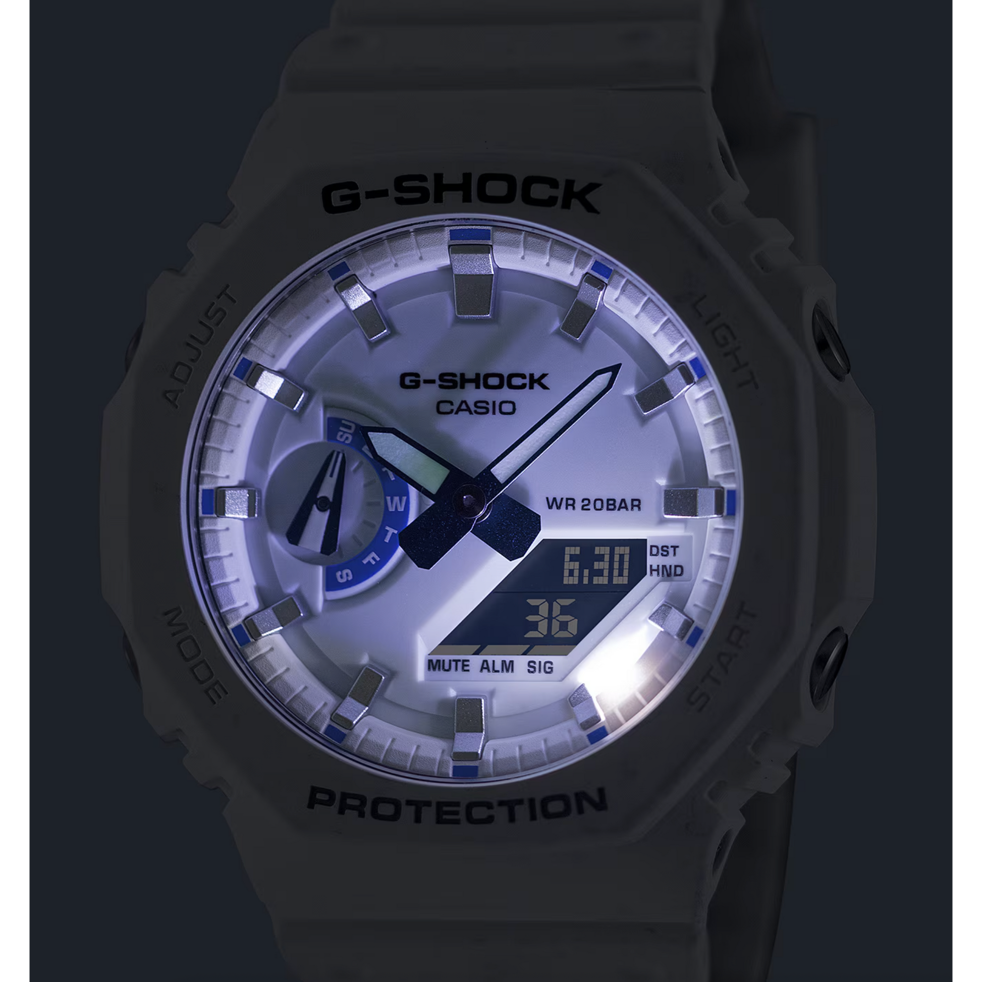 G-Shock - Ana-Digi 2100, White