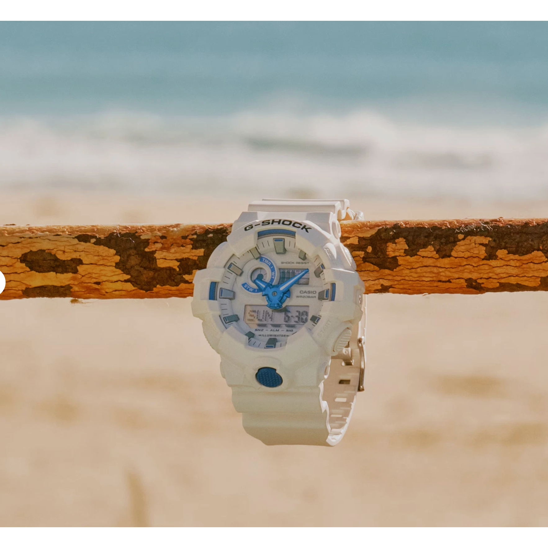 G-Shock - Analog-Digital White and Blue