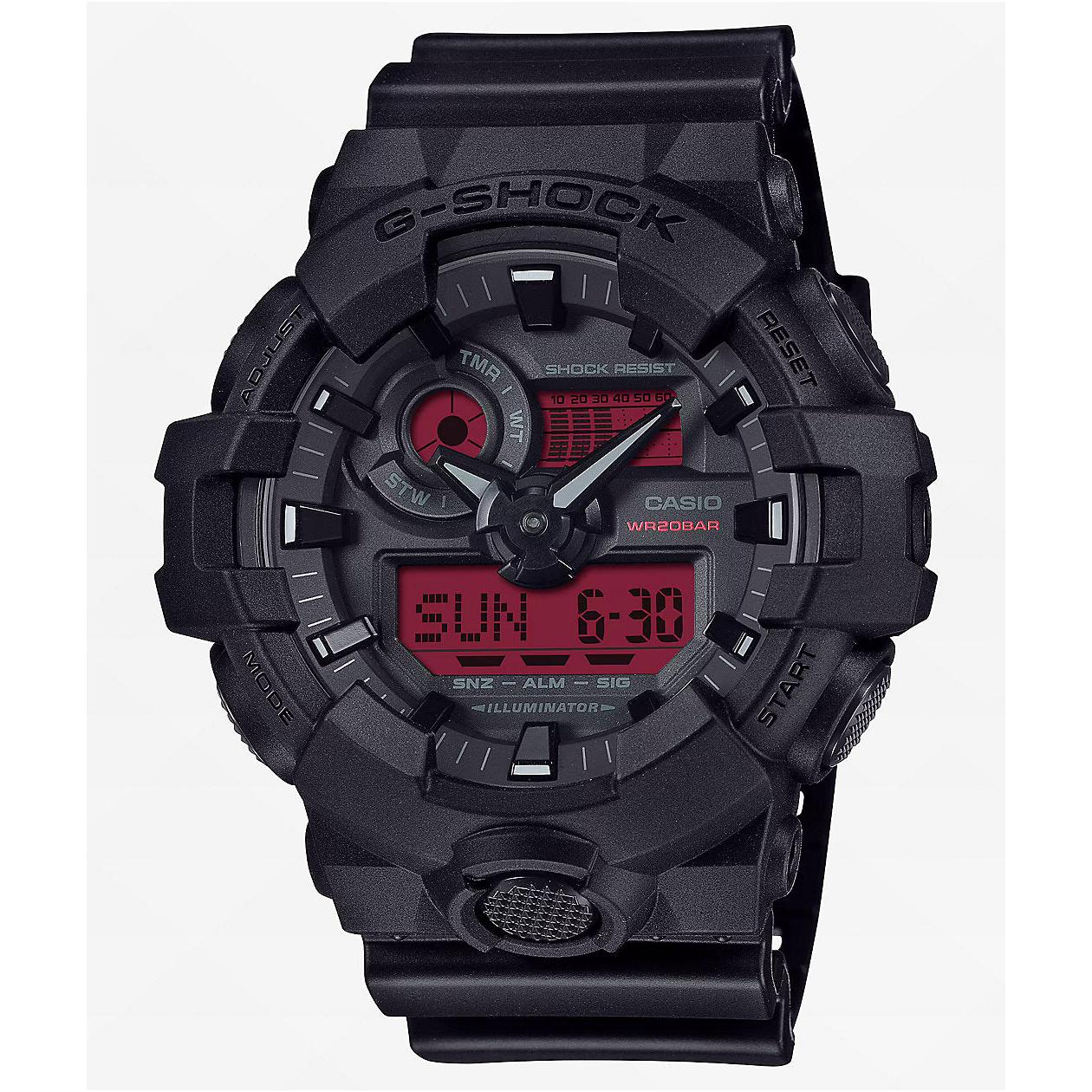 G-Shock - Analog-Digital Black and Red
