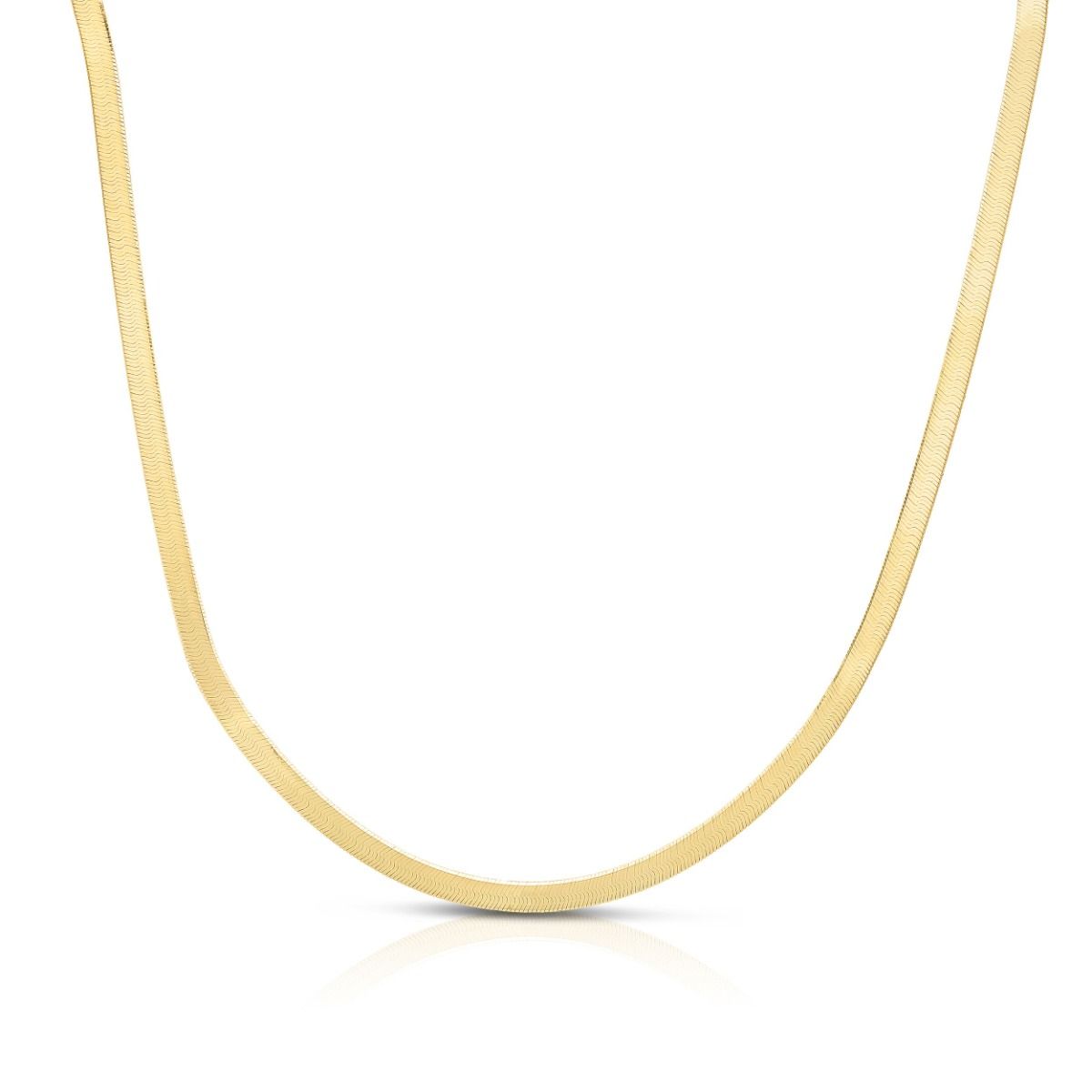 Herringbone Necklace, 1.5mm