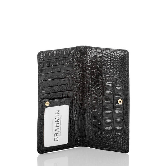 Brahmin Melbourne Collection Ady Wallet, Black