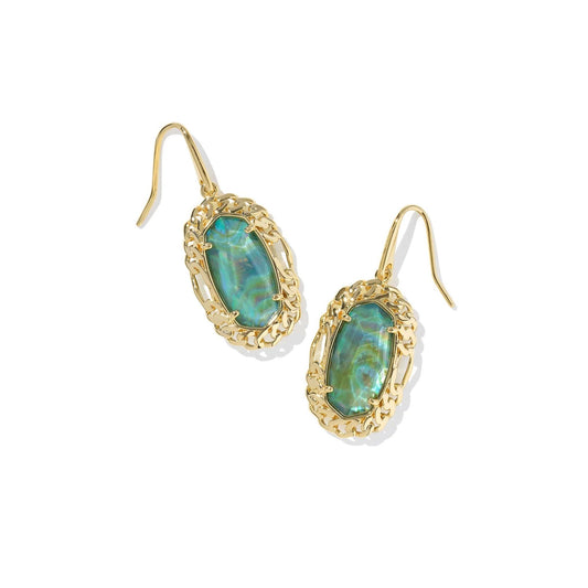 Kendra Scott Dani Figaro Frame Drop Earrings, Deep Aqua Illusion