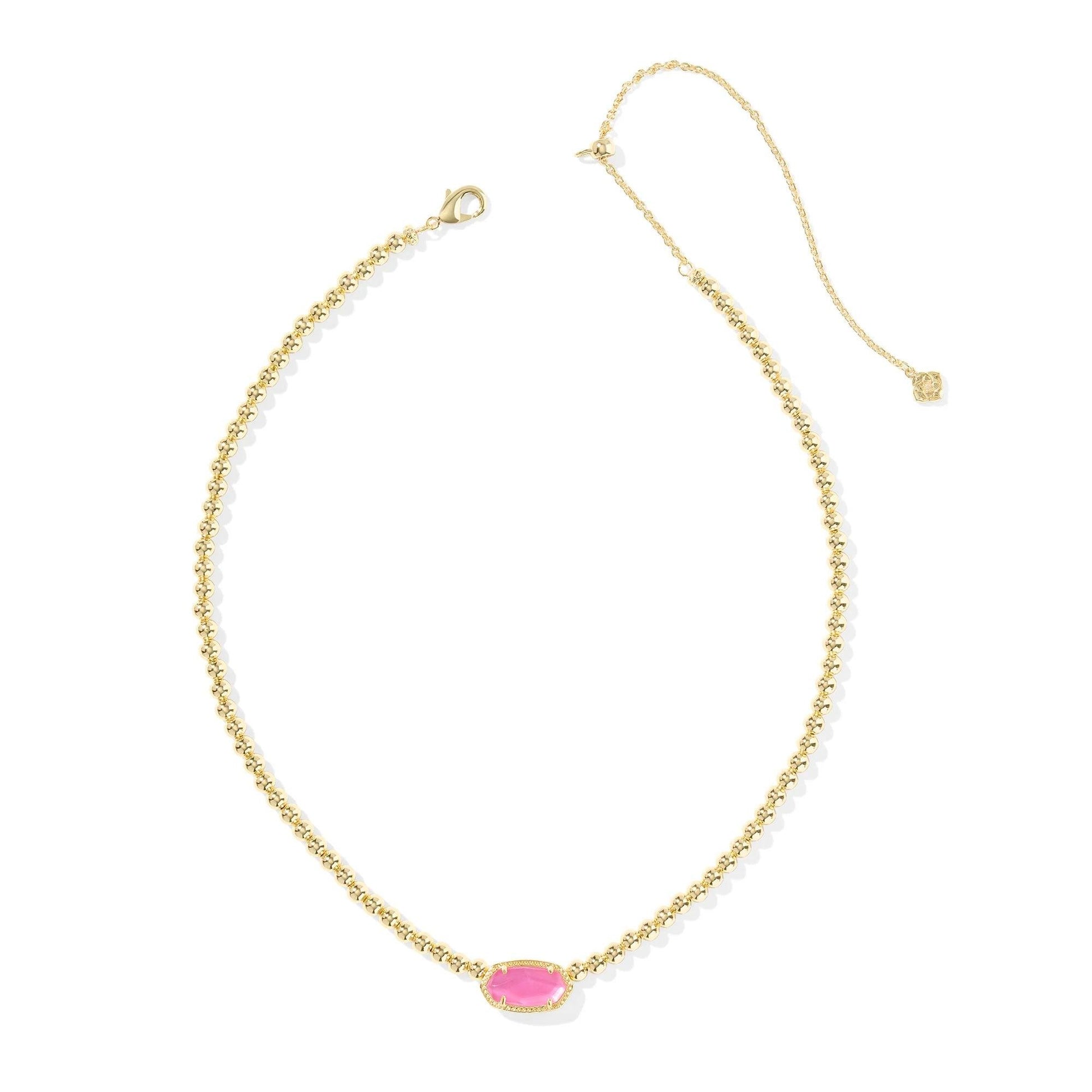 Kendra Scott Elisa Gold Beaded Necklace, Azalea Illusion