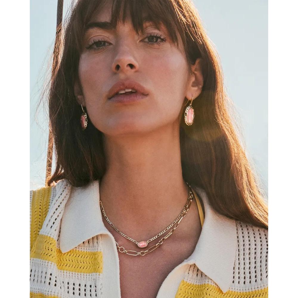 Kendra Scott Sylvia Gold Metal Link and Chain Necklace