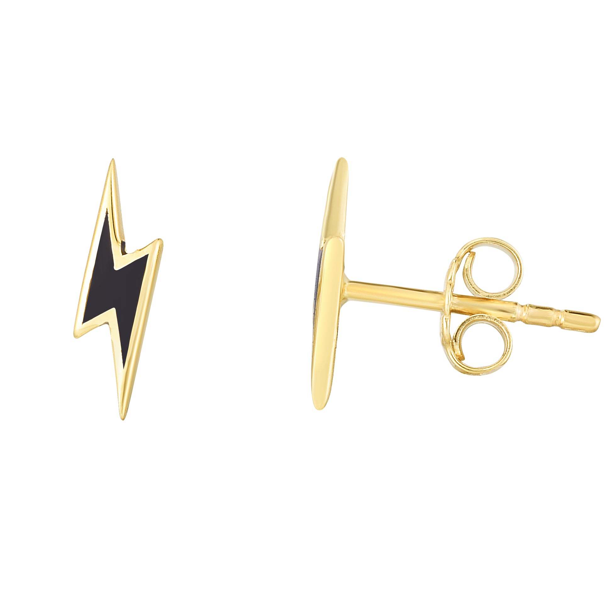 Lightning Bolt Enamel Earrings