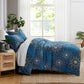 Dahlia Garden Comforter Set, Blue