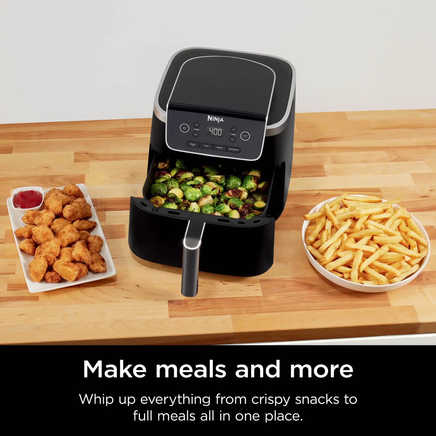 Ninja 5 Quart 4-in-1 AirFryer, Gray