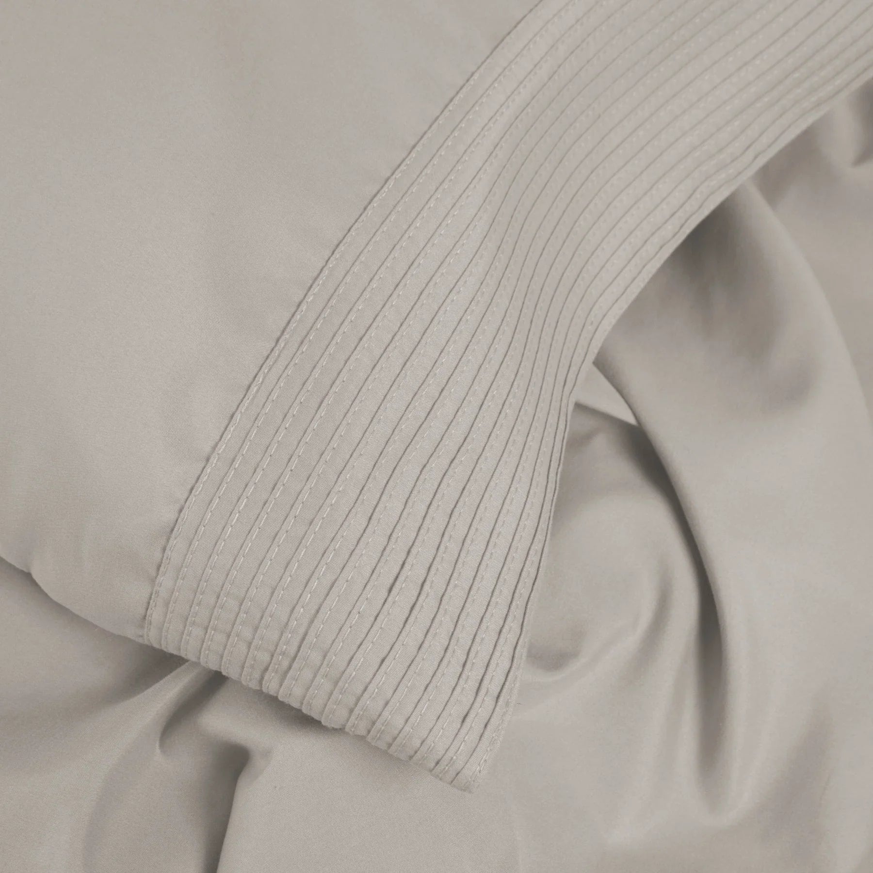 Pintuck Luxe Microfiber 4 Piece Sheet Set, Taupe