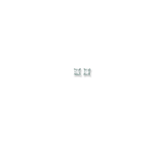 Princess Cut CZ Earrings