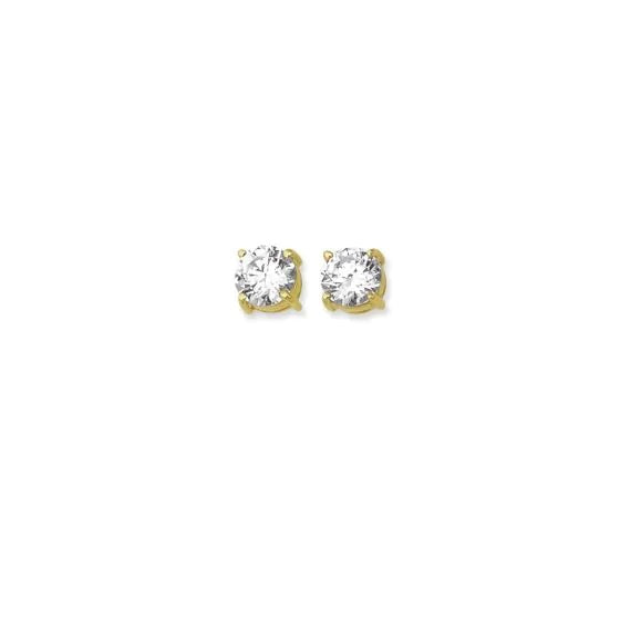 Round CZ Earrings
