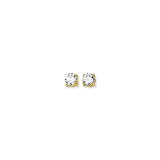 Round CZ Earrings