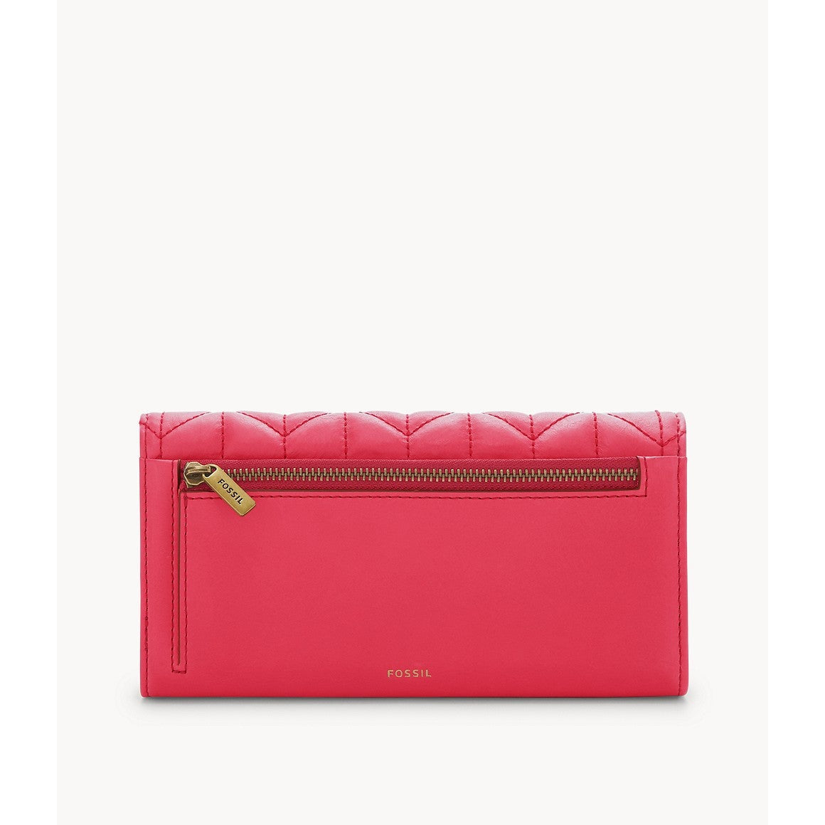 Fossil Logan RFID Flap Wallet, Bright Red