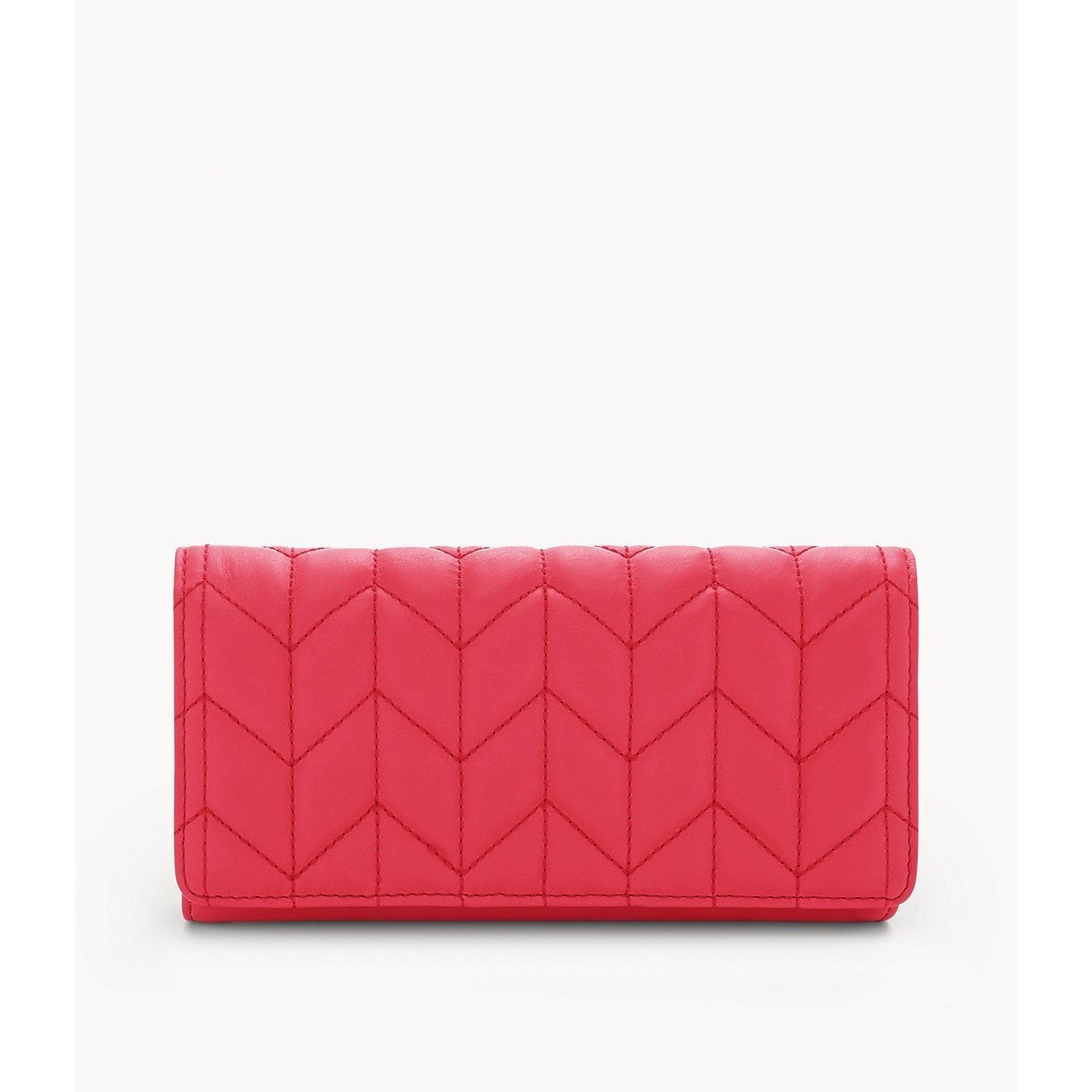 Fossil Logan RFID Flap Wallet, Bright Red