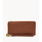 Fossil Logan Leather RFID Zip Wristlet, Brown