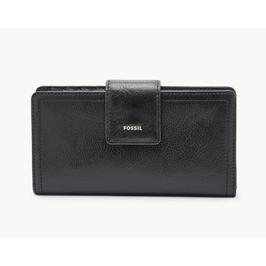 Fossil Logan RFID Tab Clutch, Black