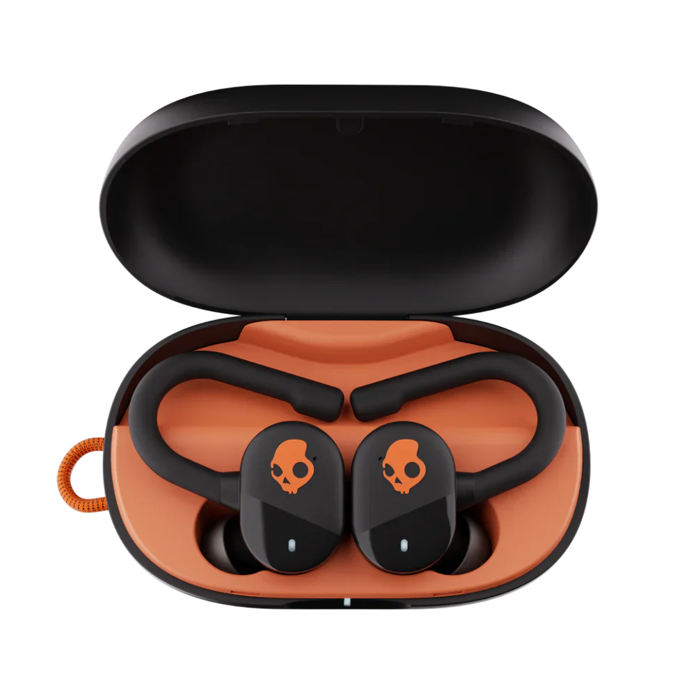 Skullcandy Push Play Active Earbuds, Black / Orange