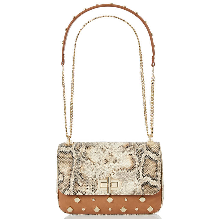 Brahmin Peoria Collection Rosalie Crossbody, Cognac