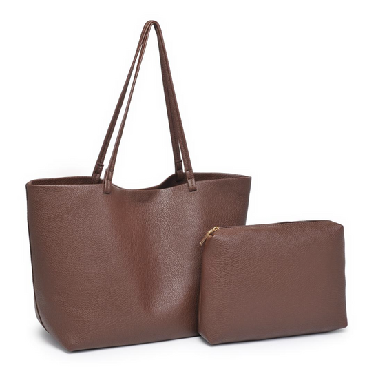 Urban Expressions Alma Tote & Pouch Set, Chocolate