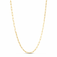 14K Plated Paperclip Chain Necklace, 1.8mm